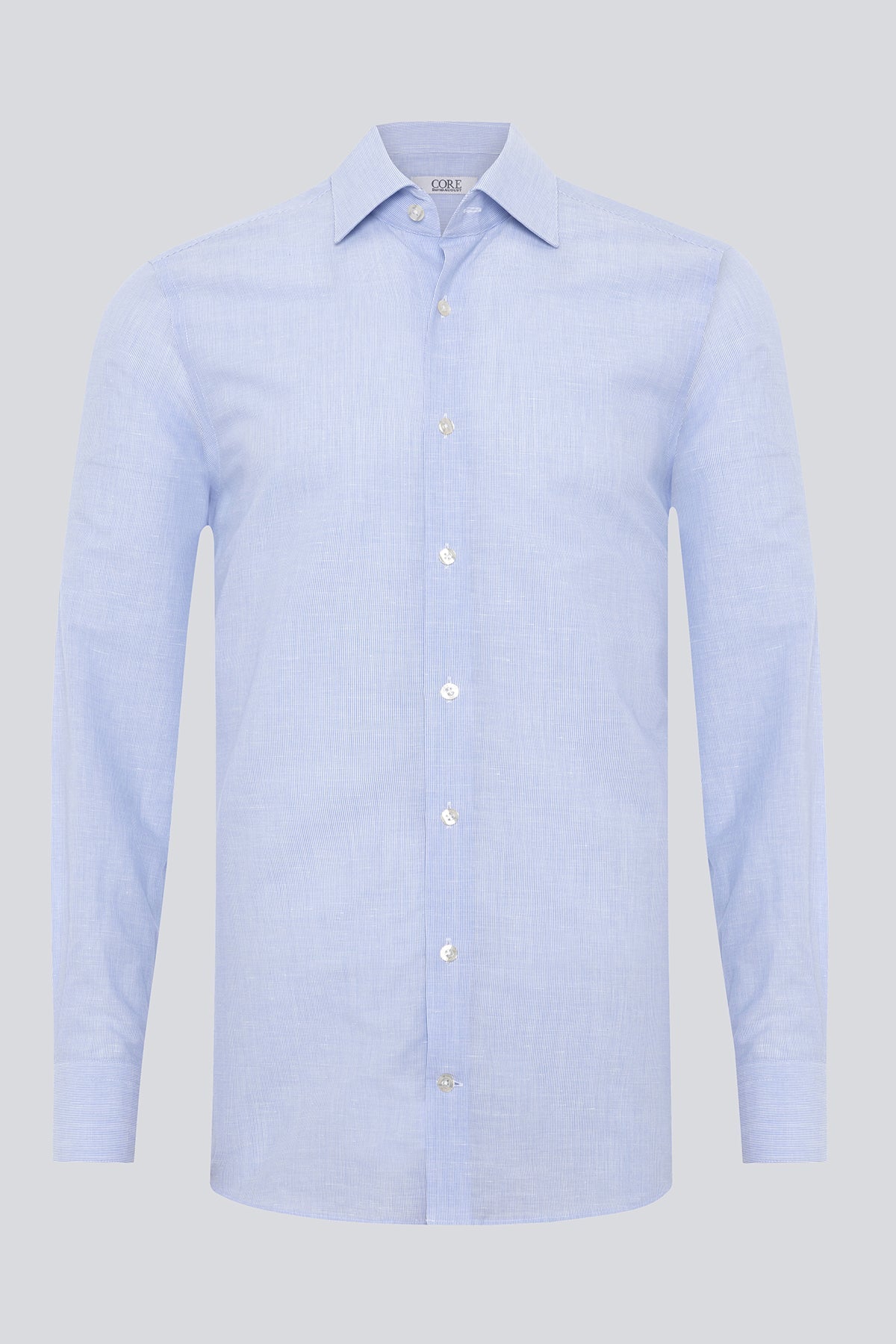 Cotton / Linen - Blue Pencil Stripe