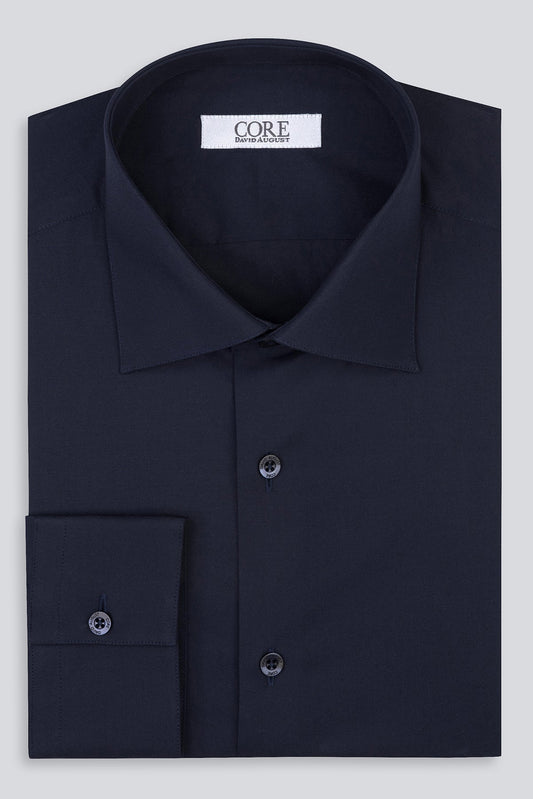 Nerea Stretch Poplin - Navy