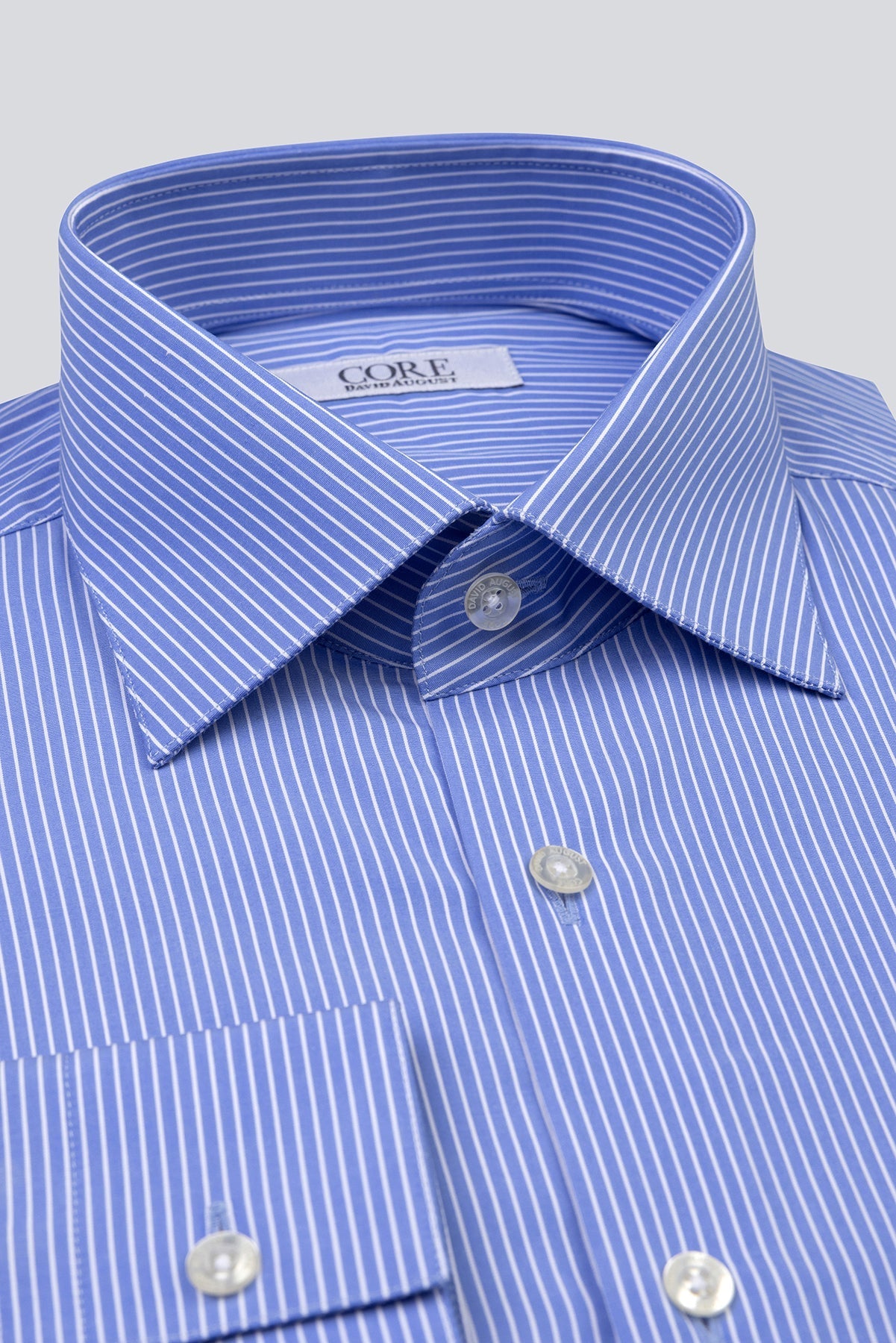 Elegant, Stripes & Checks - Blue / White Stripe