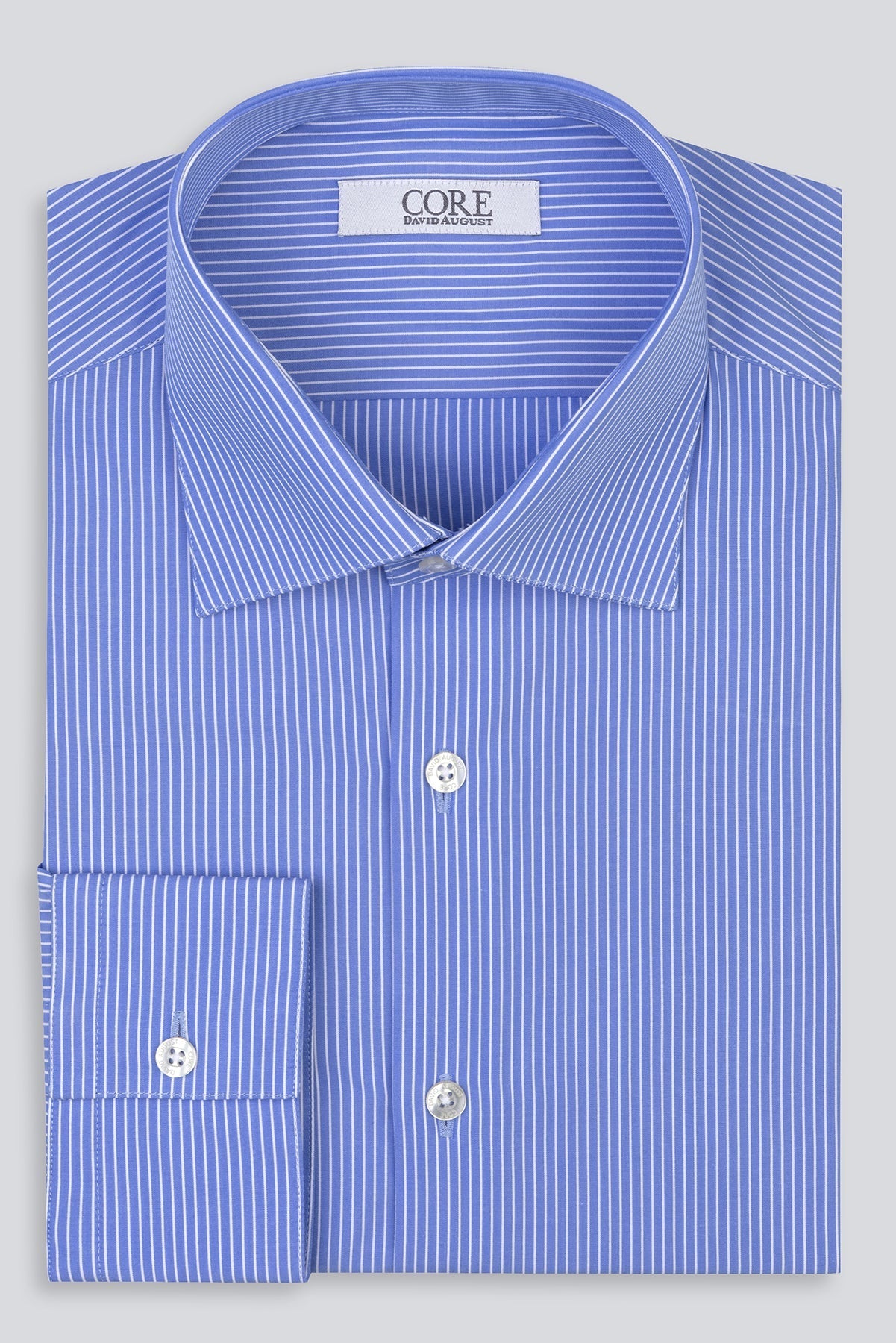 Elegant, Stripes & Checks - Blue / White Stripe