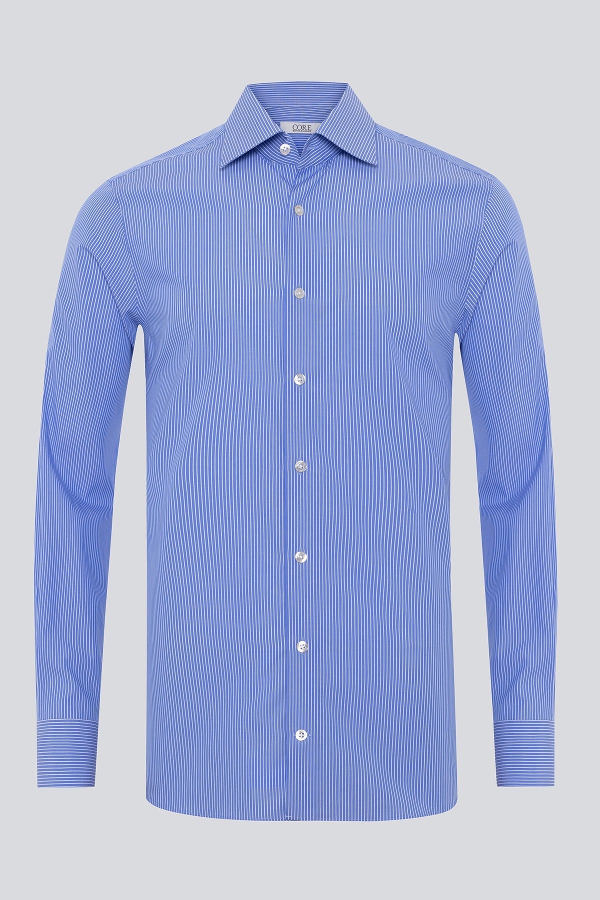 Elegant, Stripes & Checks - Blue / White Stripe