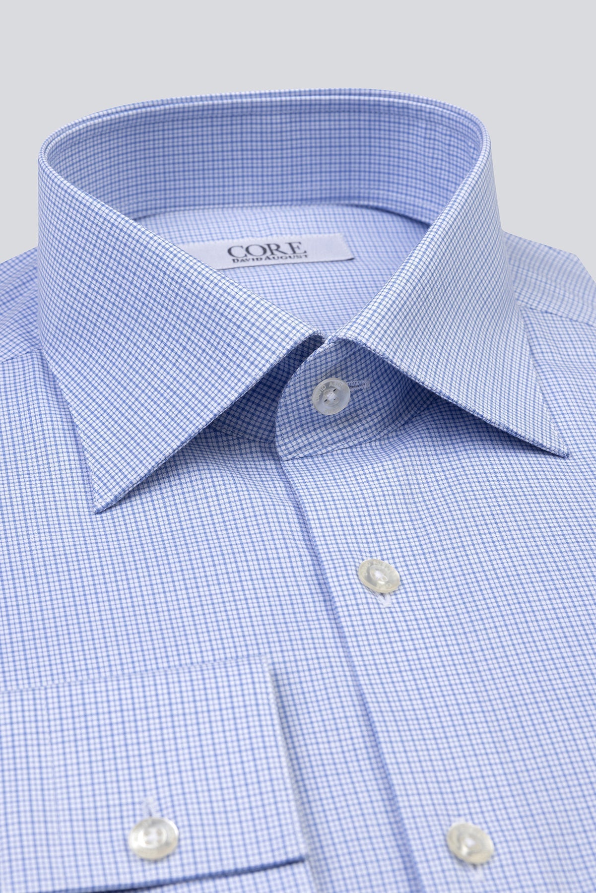 Amelia Organic, Soktas - Lt. Blue / White Mini Pls.