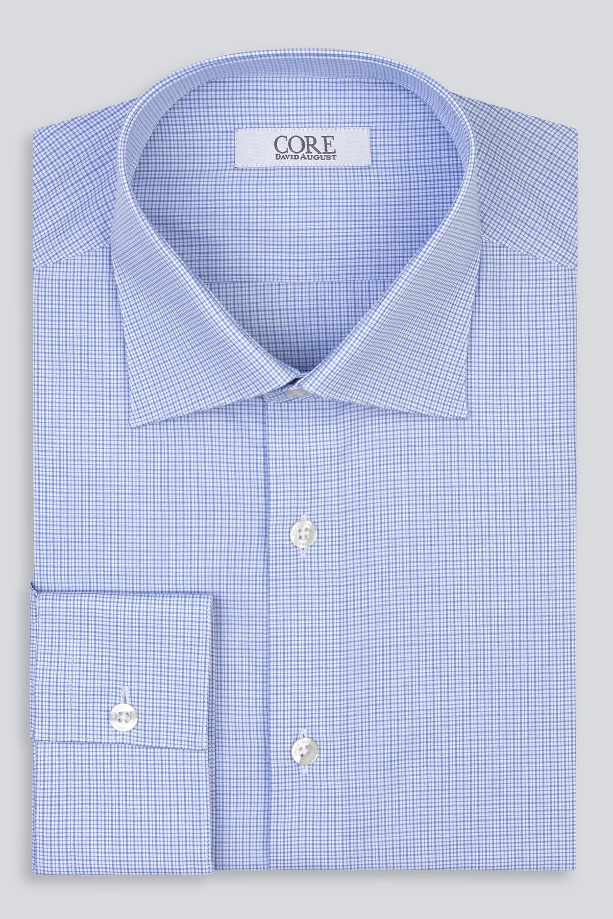 Amelia Organic, Soktas - Lt. Blue / White Mini Pls.