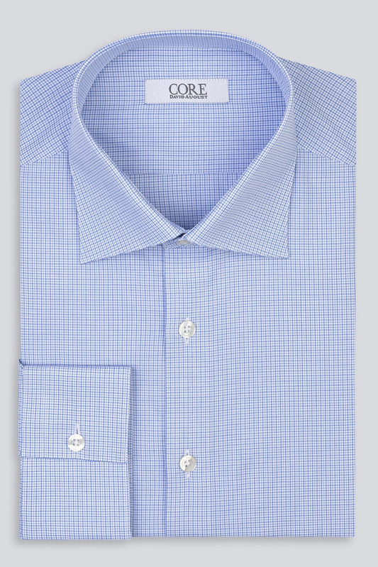 Amelia Organic, Soktas - Lt. Blue / White Mini Pls.