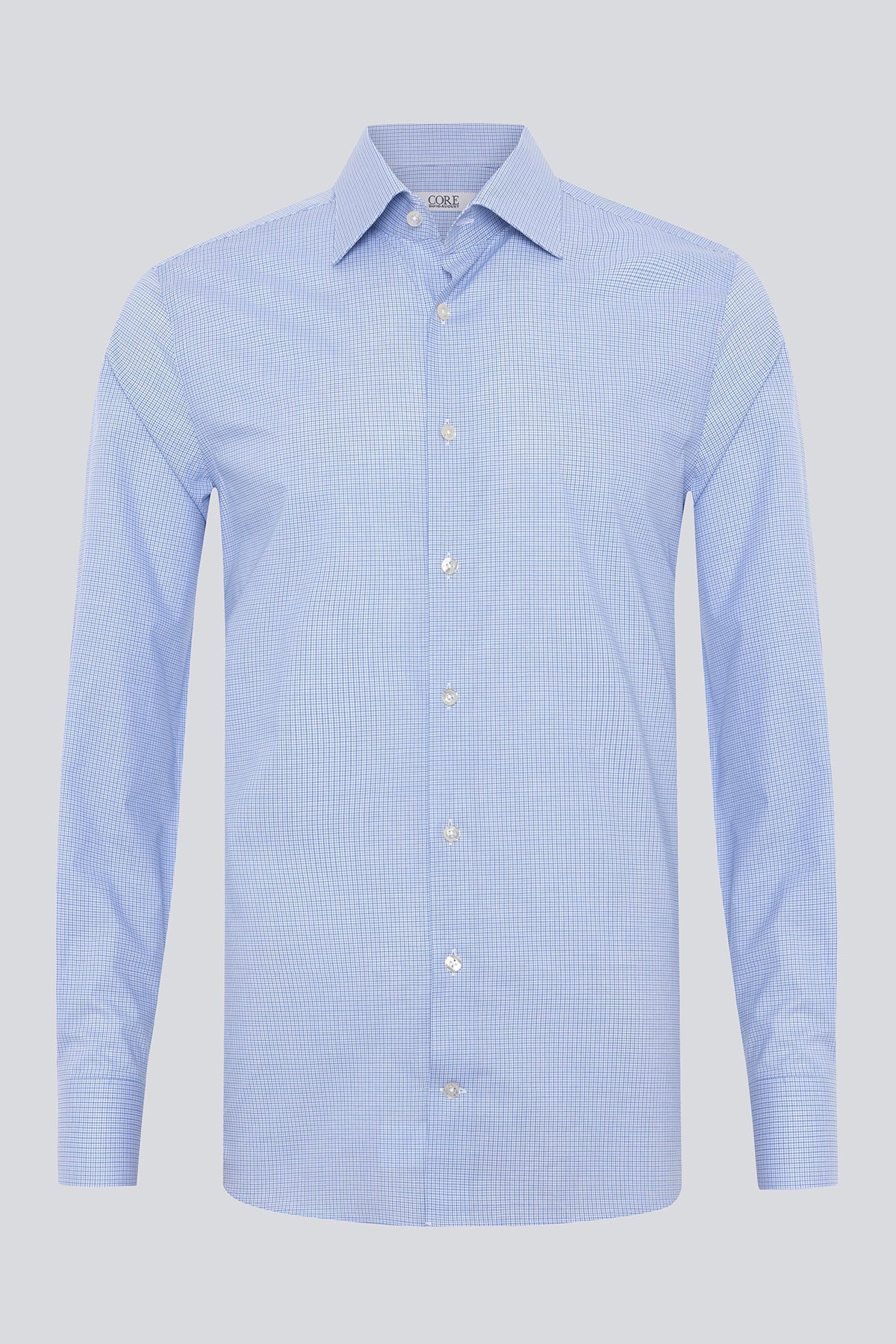 Amelia Organic, Soktas - Lt. Blue / White Mini Pls.