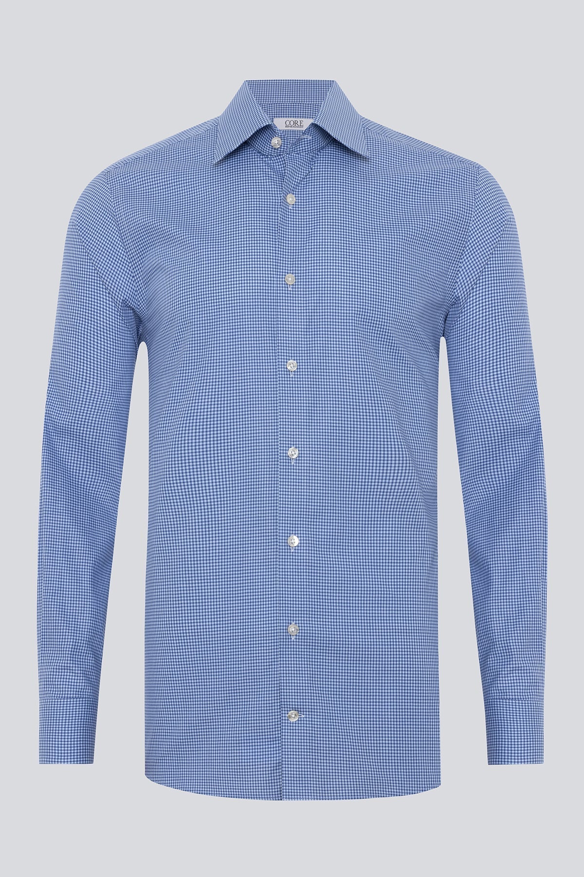 Amelia Organic, Soktas - Lt. Blue / Blue Check