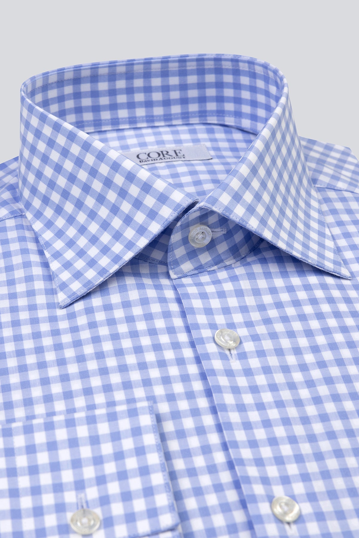 Amelia Organic, Soktas - Blue / White Check