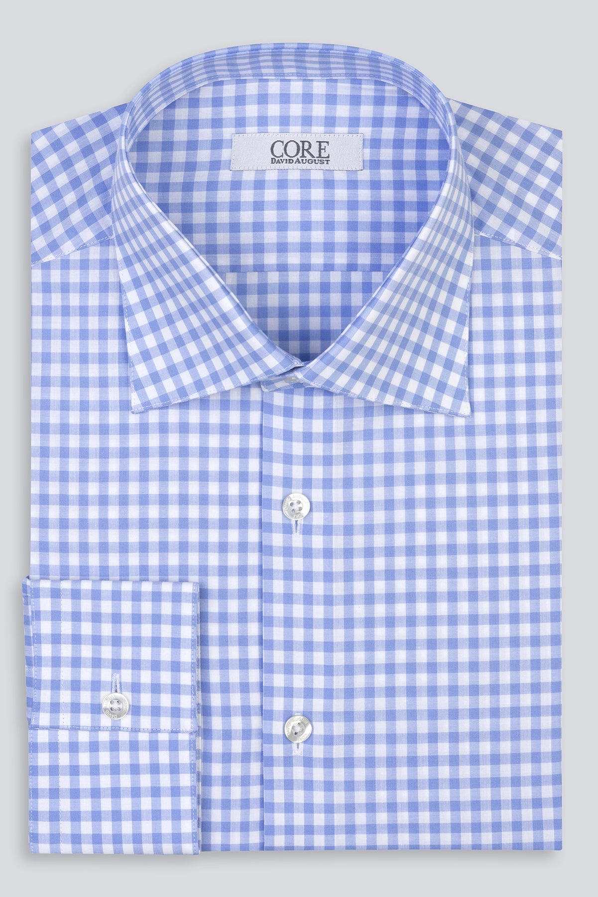 Amelia Organic, Soktas - Blue / White Check