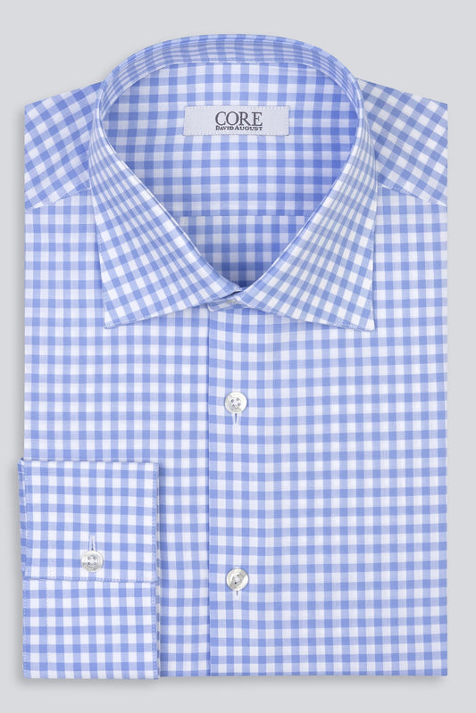 Amelia Organic, Soktas - Blue / White Check