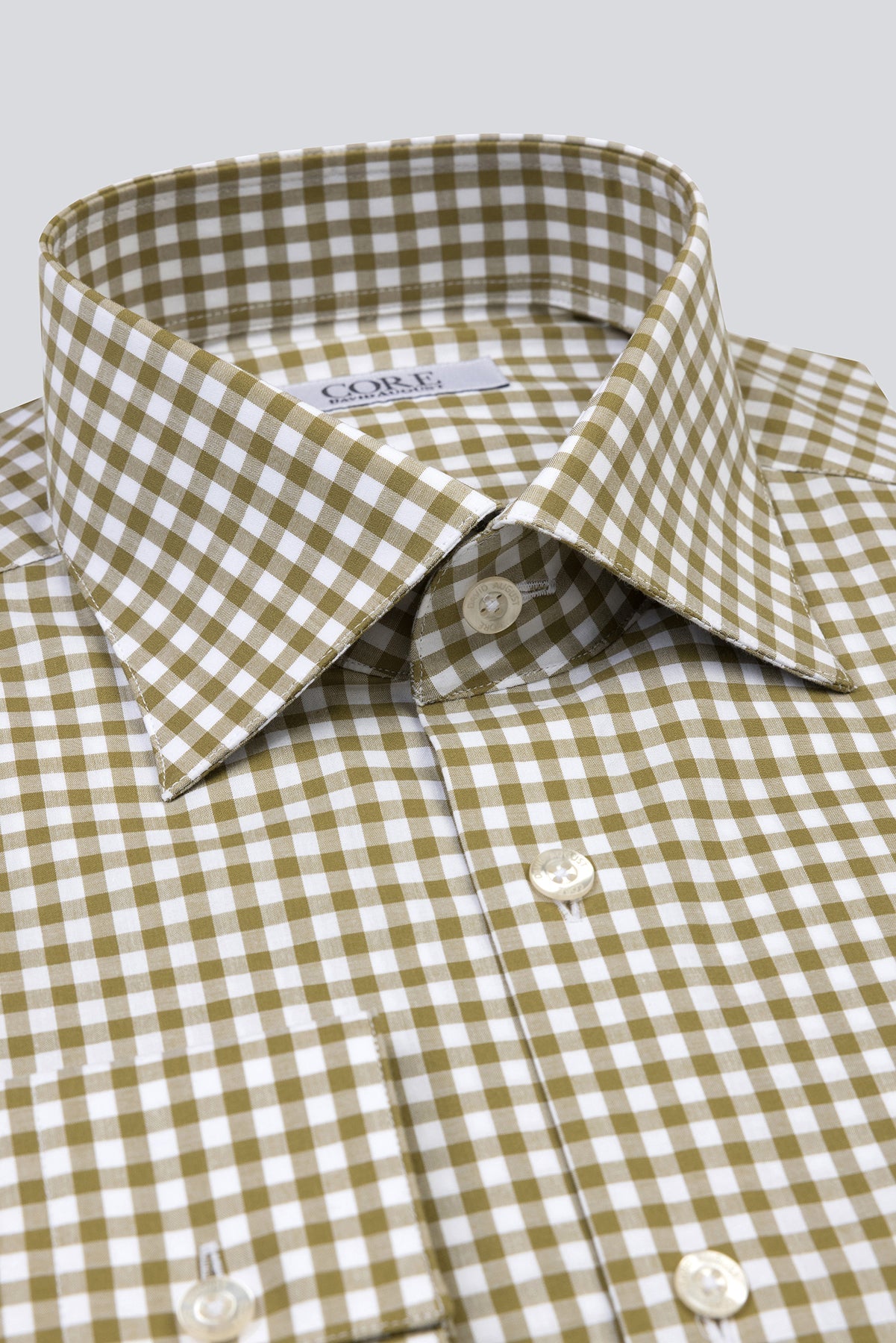 Amelia Organic, Soktas - Olive / White Check