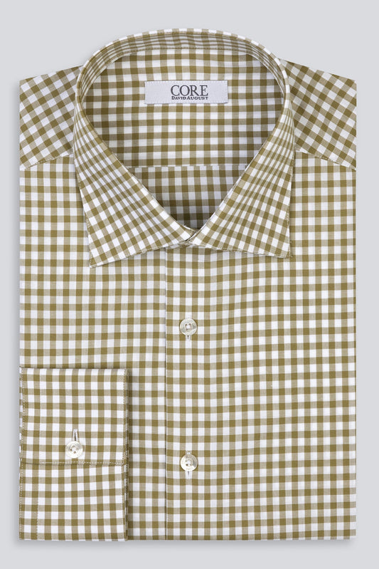 Amelia Organic, Soktas - Olive / White Check