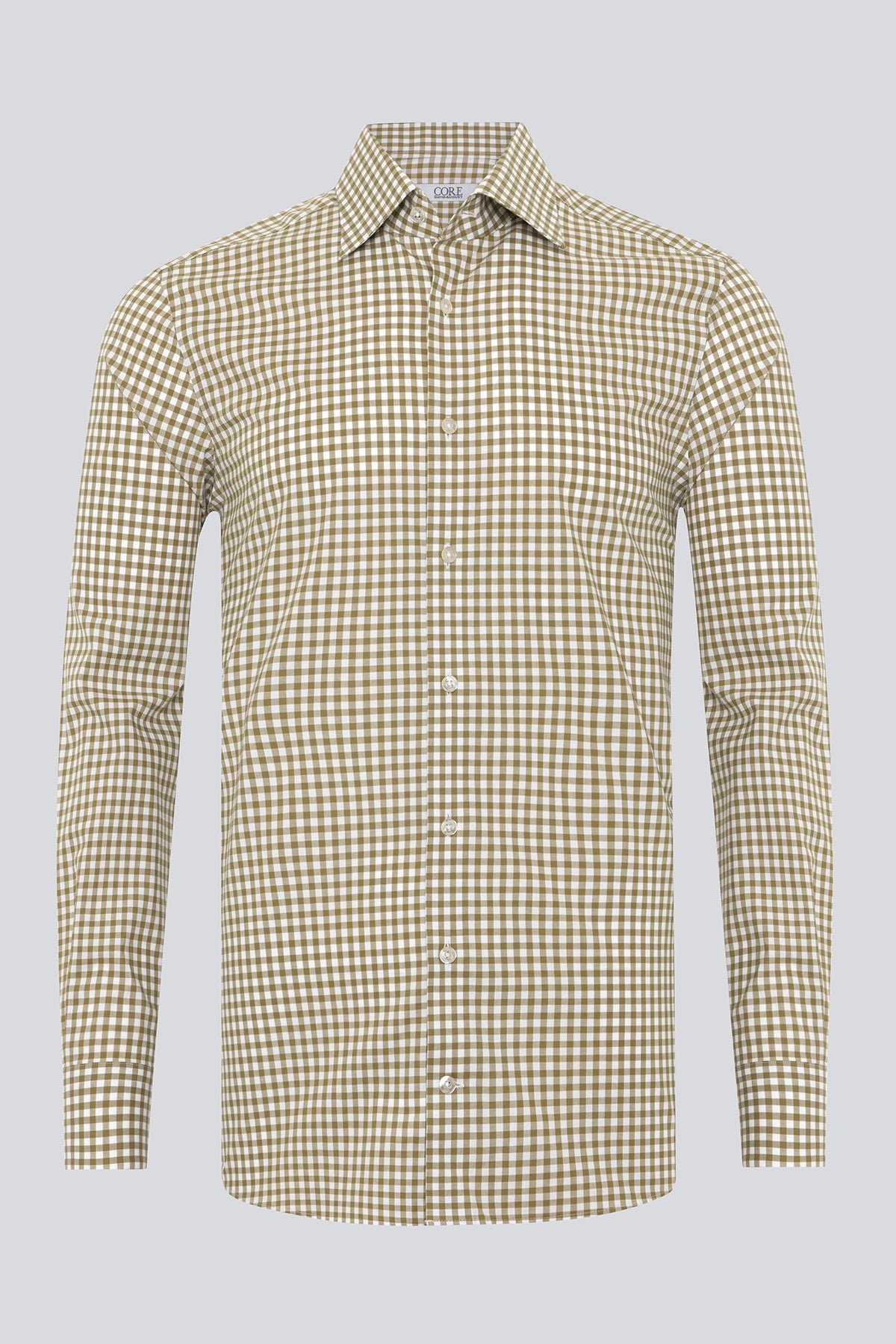 Amelia Organic, Soktas - Olive / White Check